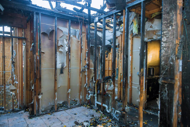 Professional Fire Damage Removal technician working in Columbia, MD
